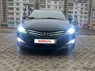 2015 Hyundai Solaris I Рестайлинг, чёрный, 760000 рублей, вид 1