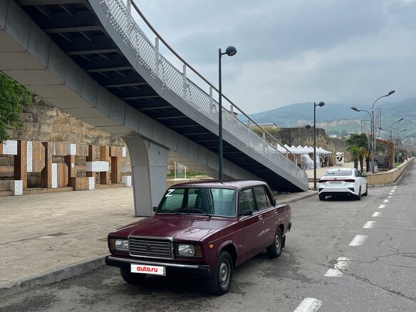 2005 Lada (ВАЗ) 2107, пурпурный, 185000 рублей - вид 4