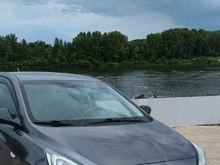 2012 Hyundai Solaris I, чёрный, 750000 рублей, вид 3