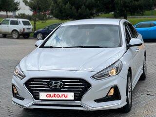 2018 Hyundai Sonata VII (LF) Рестайлинг, белый, 1380000 рублей, вид 4