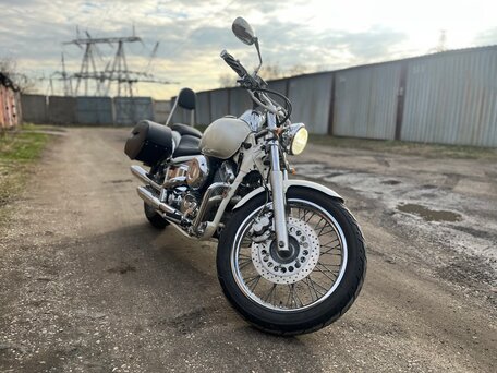 1998 Yamaha XVS400 Drag Star, белый, 320000 рублей, вид 1