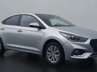2018 Hyundai Solaris II, серебристый, 1200000 рублей, вид 3