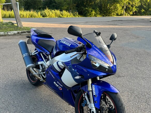 2001 Yamaha YZF-R1, синий, 450000 рублей
