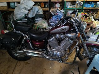 1995 Yamaha XV400 Virago, красный, 330000 рублей, вид 4