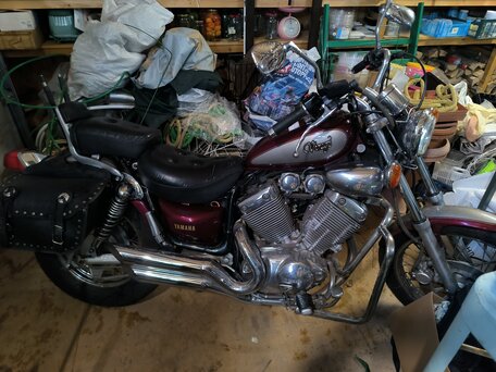 1995 Yamaha XV400 Virago, красный, 330000 рублей, вид 4