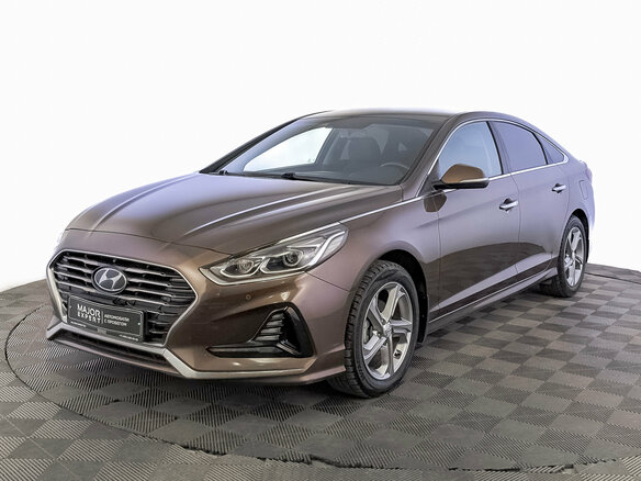 2018 Hyundai Sonata VII (LF) Рестайлинг, коричневый