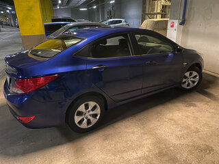 2015 Hyundai Solaris I Рестайлинг, синий, 1000000 рублей, вид 5