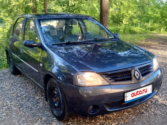2009 Renault Logan I, серый, 390000 рублей - вид 1