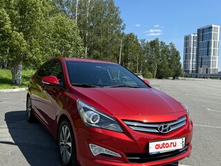 2016 Hyundai Solaris I Рестайлинг, красный, 1370000 рублей, вид 1