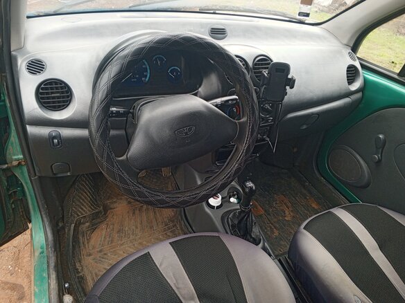 2002 Daewoo Matiz I Рестайлинг, зелёный, 100000 рублей - вид 5