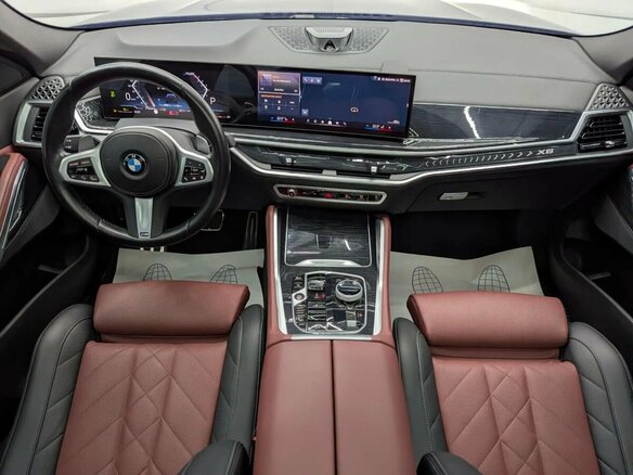 2023 BMW X6 30i III (G06) Рестайлинг, синий - вид 12