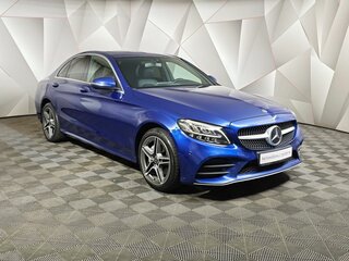 2019 Mercedes-Benz C-Класс 200 IV (W205) Рестайлинг, синий, 2919000 рублей, вид 3