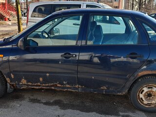 2007 Lada (ВАЗ) Kalina I, синий, 120000 рублей, вид 2