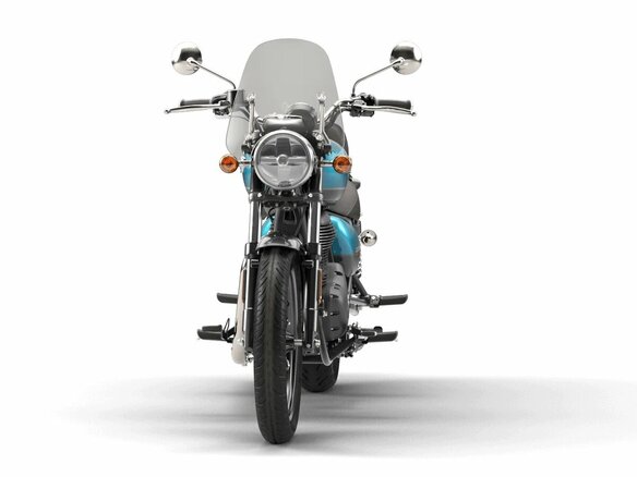 2026 Royal Enfield Meteor, голубой, 528000 рублей - вид 10