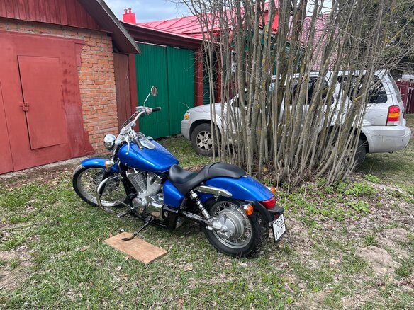 2007 Honda Shadow 750, синий, 420000 рублей - вид 6