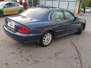 2007 Hyundai Sonata ТагАЗ IV (EF) Рестайлинг, синий, 750000 рублей, вид 3