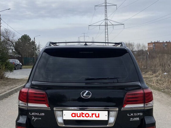 2012 Lexus LX 570 III Рестайлинг, чёрный, 3500000 рублей - вид 2