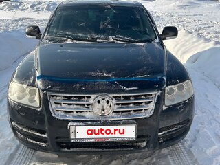 2005 Volkswagen Touareg I, чёрный, 1500000 рублей, вид 3