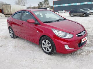 2011 Hyundai Solaris I, красный, 729000 рублей, вид 2