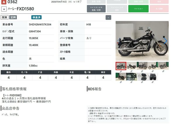 2006 Harley-Davidson Dyna Super Glide, чёрный, 699000 рублей - вид 10