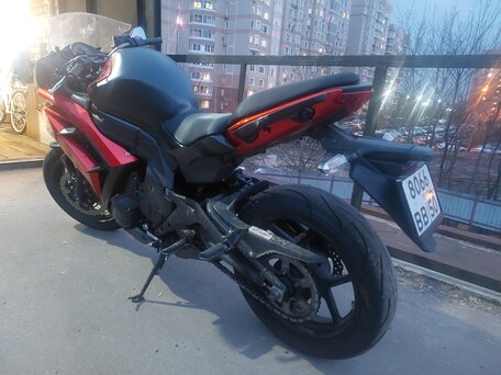 2013 Kawasaki ER-6F (Ninja 650R), оранжевый, 420000 рублей, вид 1