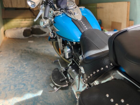 2011 Harley-Davidson Heritage, голубой, 1150000 рублей - вид 7