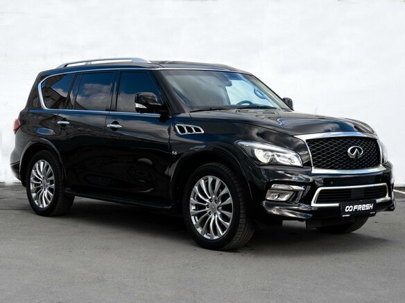 2017 Infiniti QX80 I Рестайлинг, чёрный, 3585000 рублей