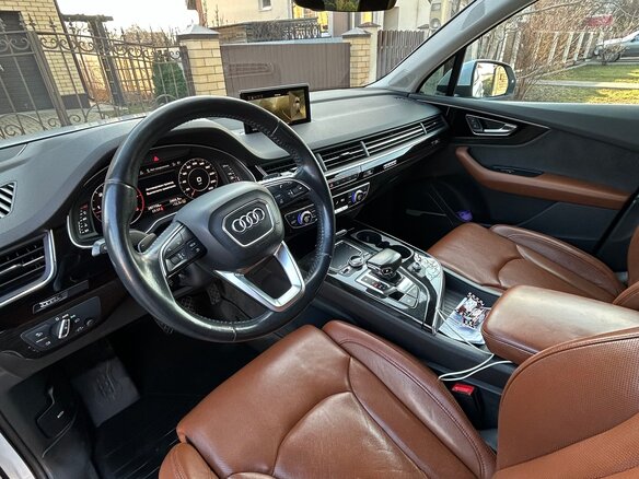 2019 Audi Q7 II (4M), белый, 4200000 рублей - вид 6