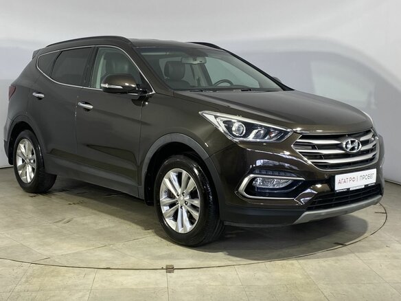 2017 Hyundai Santa Fe III Рестайлинг, коричневый - вид 3