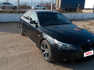 2008 BMW 5 серии 525i V (E60/E61) Рестайлинг, чёрный, 1149000 рублей, вид 2
