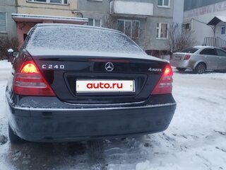 2003 Mercedes-Benz C-Класс 240 II (W203), чёрный, 400000 рублей, вид 2