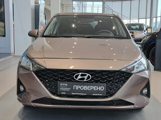 2020 Hyundai Solaris II Рестайлинг, коричневый, 1321000 рублей, вид 2