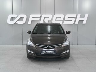 2015 Hyundai Solaris I Рестайлинг, коричневый, 1199000 рублей, вид 3