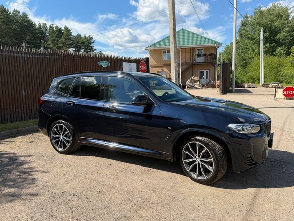 2021 BMW X3 30i xDrive III (G01) Рестайлинг, синий - вид 7