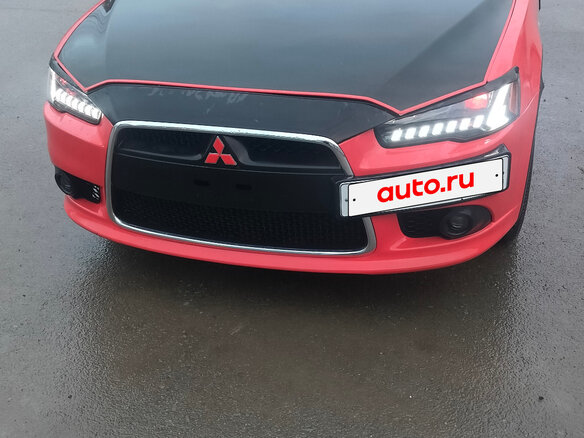 2009 Mitsubishi Lancer X, красный, 820000 рублей