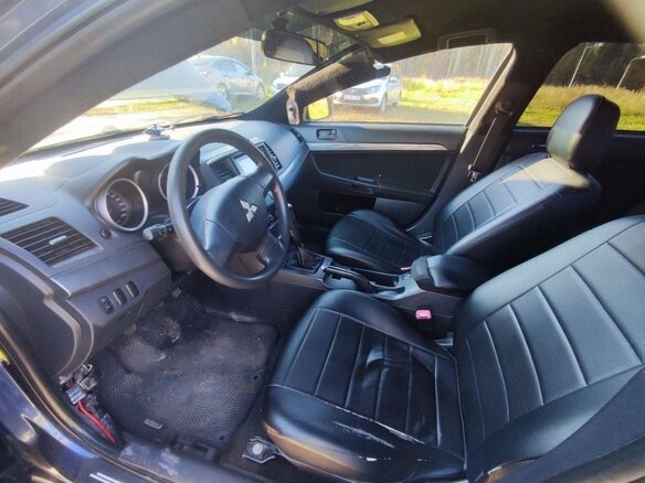 2008 Mitsubishi Lancer X, синий, 380000 рублей - вид 7