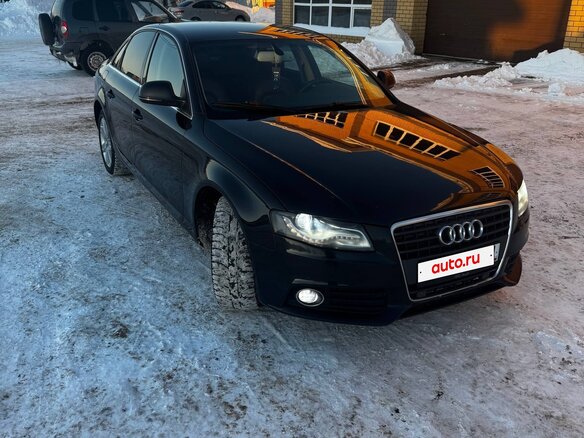 2008 Audi A4 IV (B8), чёрный, 1000000 рублей - вид 1