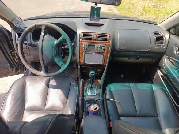 2002 Mitsubishi Galant VIII Рестайлинг, чёрный, 500000 рублей - вид 7