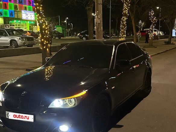 2009 BMW 5 серии 520i V (E60/E61) Рестайлинг, чёрный, 1000000 рублей
