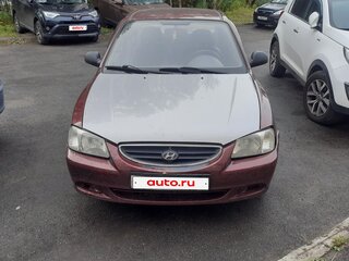 2007 Hyundai Accent ТагАЗ II, красный, 210000 рублей, вид 1