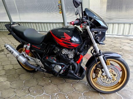 2002 Honda CB 400 Super Four, чёрный, 380000 рублей, вид 2