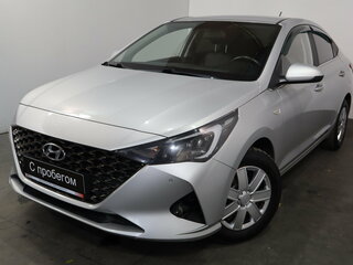 2021 Hyundai Solaris II Рестайлинг, серебристый, 1399000 рублей, вид 3