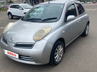 2009 Nissan March III (K12), серебристый, 415000 рублей, вид 2