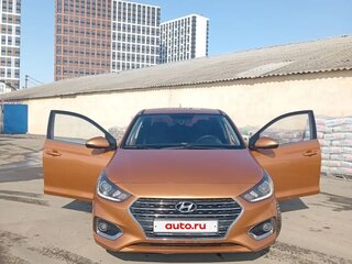 2018 Hyundai Solaris II, оранжевый, 1450000 рублей, вид 1
