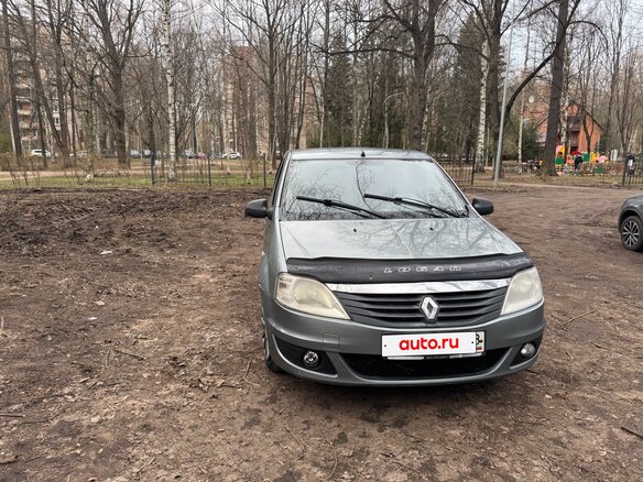 2011 Renault Logan I Рестайлинг, синий, 330000 рублей - вид 4
