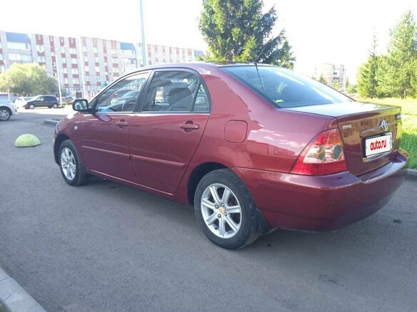 2006 Toyota Corolla IX (E120, E130) Рестайлинг, красный, 587000 рублей - вид 6