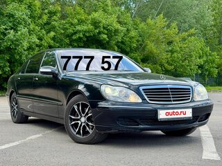 2004 Mercedes-Benz S-Класс 350 Long IV (W220) Рестайлинг, чёрный, 1400000 рублей, вид 1