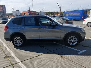 2017 BMW X3 18d II (F25) Рестайлинг, серебристый, 2100000 рублей, вид 4