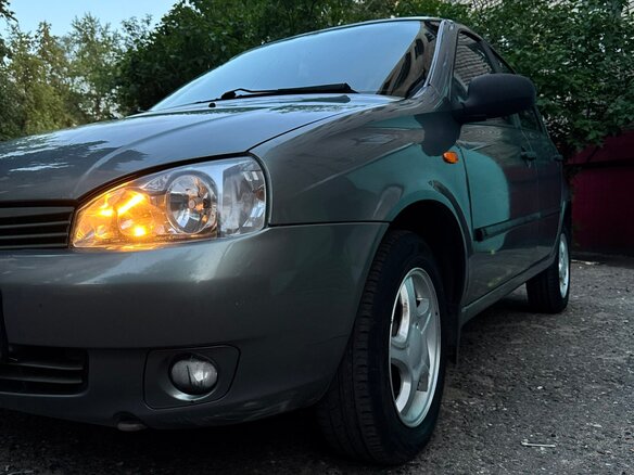 2008 Lada (ВАЗ) Kalina I, серый - вид 2