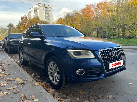2016 Audi Q5 I (8R) Рестайлинг, синий, 1980000 рублей - вид 1